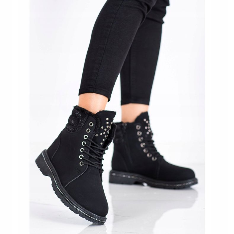 SHELOVET Black Trappers Cubic Zirkonialla musta 2