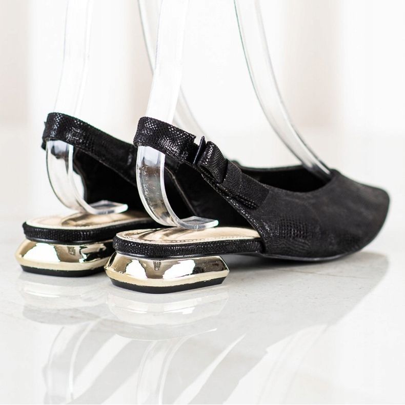 Goodin Tyylikkäät pumput Spitzissä musta 1