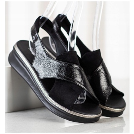 Sergio Leone Slip-On sandaalit musta 1