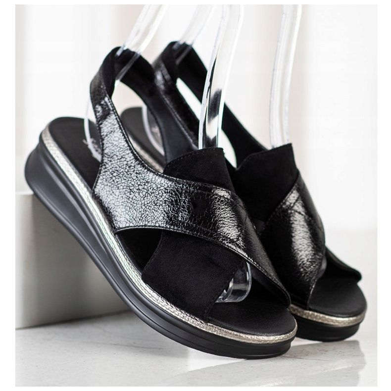 Sergio Leone Slip-On sandaalit musta 1