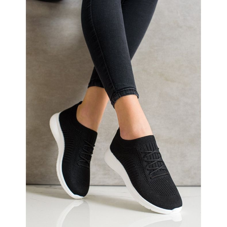 SHELOVET Mukavat avoimet urheilukengät musta 2