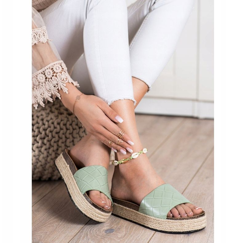 SHELOVET Tossut alustalla vihreä 1