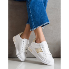 SHELOVET Vapaa -ajan lenkkarit valkoinen kultainen 2