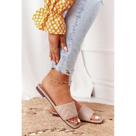 S.Barski Nahkatossut tikkauksella S. Barski 331-42 Cappuccino beige 2