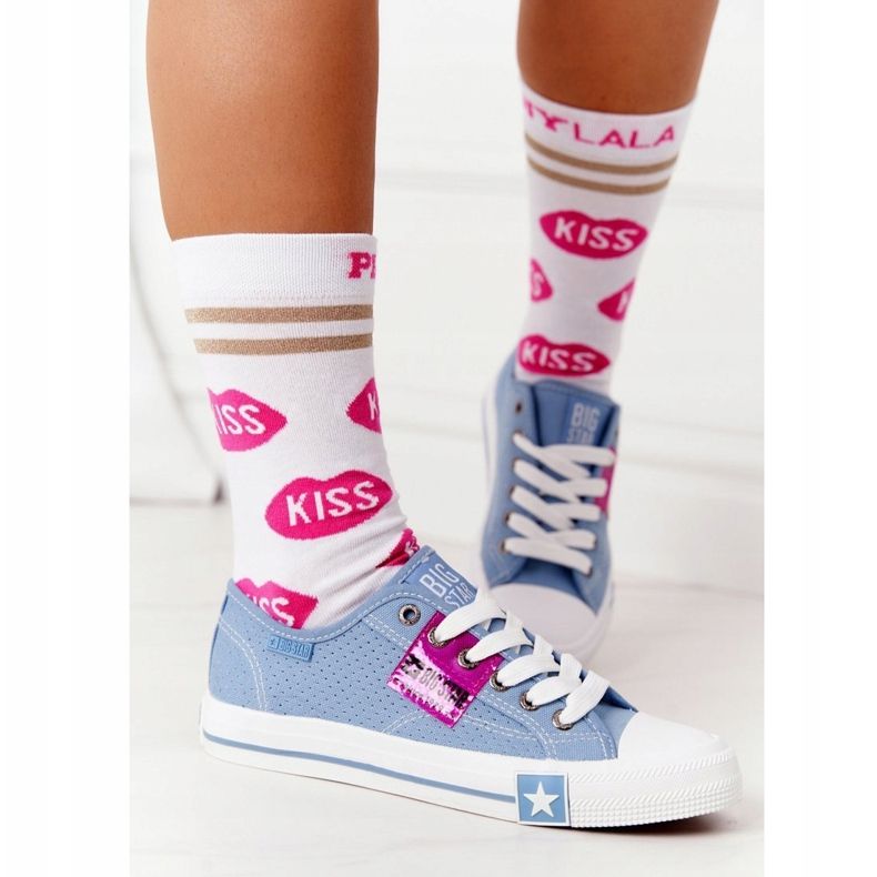 Openwork Naisten lenkkarit Big Star FF274037 Sininen 2