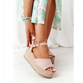 Kiila sandaalit punottu Big Star FF274749 Nude vaaleanpunainen 2