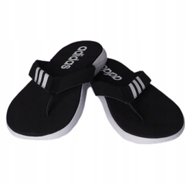 Adidas Miesten Comfort Flip Flop -musta tossut EG2069 valkoinen 1