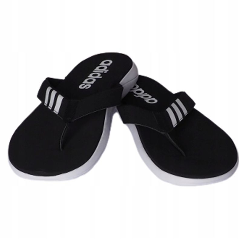 Adidas Miesten Comfort Flip Flop -musta tossut EG2069 valkoinen 1