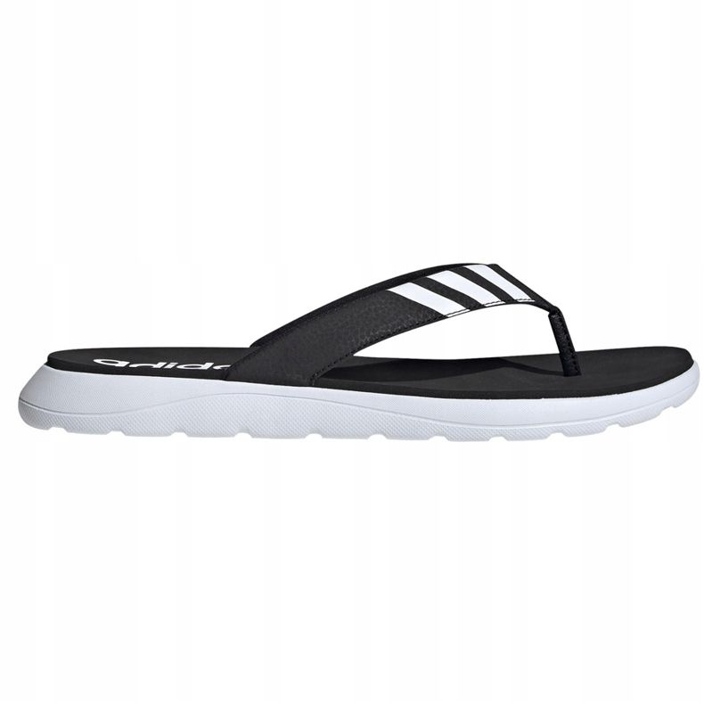 Adidas Miesten Comfort Flip Flop -musta tossut EG2069 valkoinen 2