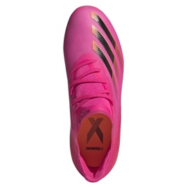 Adidas X Ghosted.1 Fg Jr FW6956 jalkapallokengät pinkki, oranssi vaaleanpunainen 2
