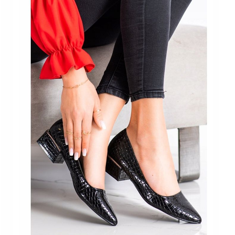 Goodin Black Snake Print pumput musta 1