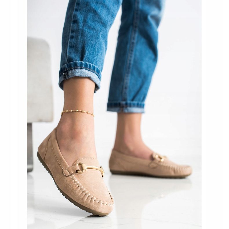 SHELOVET Mokkanahkaiset leivonnaiset beige 2