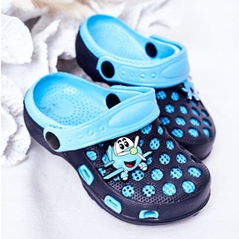 Lasten vaahtotossut Crocs Navy Blue Jupiter tummansininen sininen 1