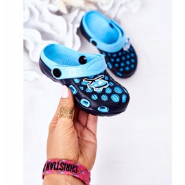 Lasten vaahtotossut Crocs Navy Blue Jupiter tummansininen sininen 2