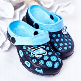 Lasten vaahtotossut Crocs Navy Blue Jupiter tummansininen sininen 1