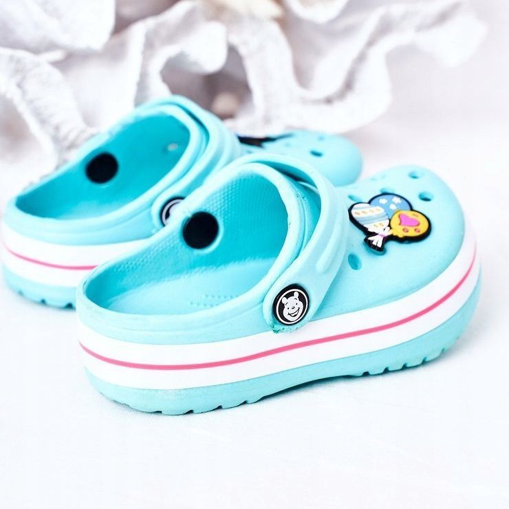 Lasten Foam Crooks Green-Pink Lazy Day vaaleanpunainen vihreä 1