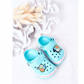 Lasten Foam Crooks Green-Pink Lazy Day vaaleanpunainen vihreä 2