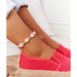 Espadrillot punotulla alustalla Big Star FF274149 Punainen 1