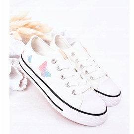 EVE Lasten lenkkarit perhosilla Valkoisia satuja valkoinen 2