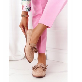 EVE Fringed Suede Loafers Beige Alicante 1