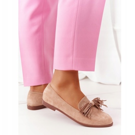 EVE Fringed Suede Loafers Beige Alicante 2