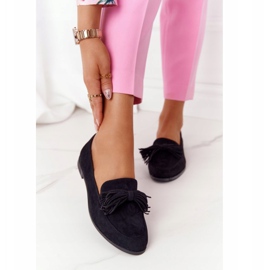 EVE Fringed Suede Loafers musta Alicante 2