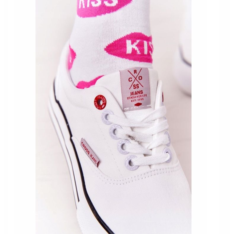 Cross Jeans Naisten lenkkarit Platform Cross Farkut FF2R4001C Valkoinen 2