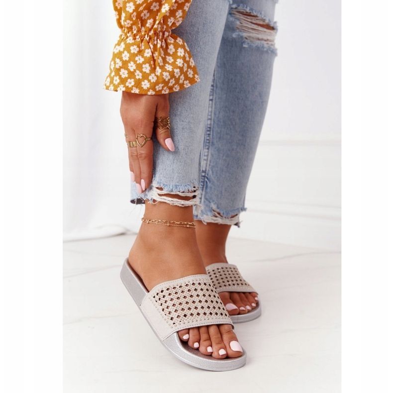 EVE Harmaat Tonya paljetteja kumitossut 2