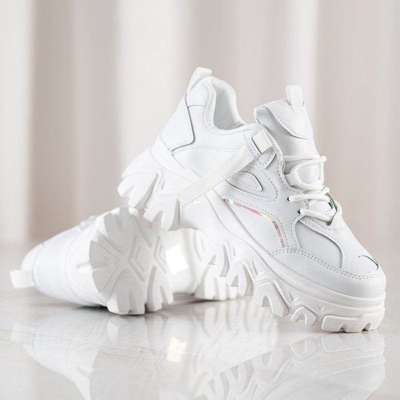 SHELOVET Valkoiset muoti lenkkarit valkoinen 1