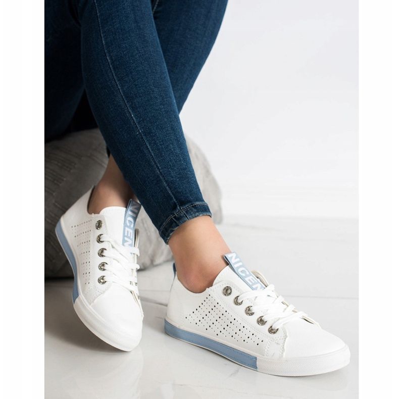 Bella Paris Tennarit Eco -nahkaa valkoinen 1