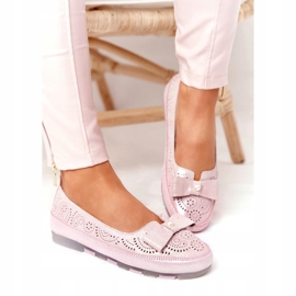 Rio Flore Nahka Ympäristöystävälliset Ballerinat Pinkki vaaleanpunainen 4