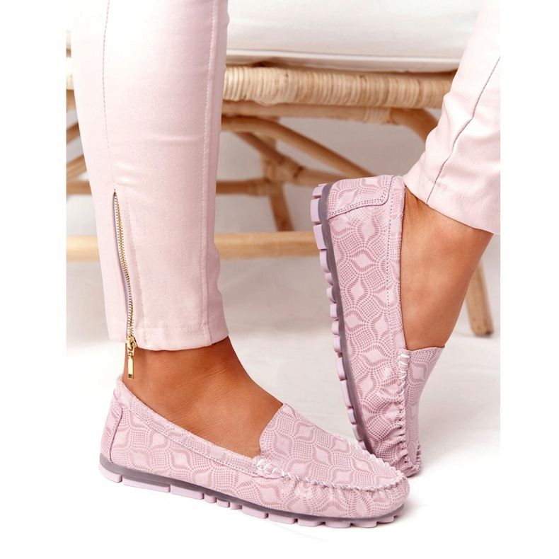 Rio Flore Ympäristöystävälliset Nahkaiset Loaferit Vaaleanpunainen 5