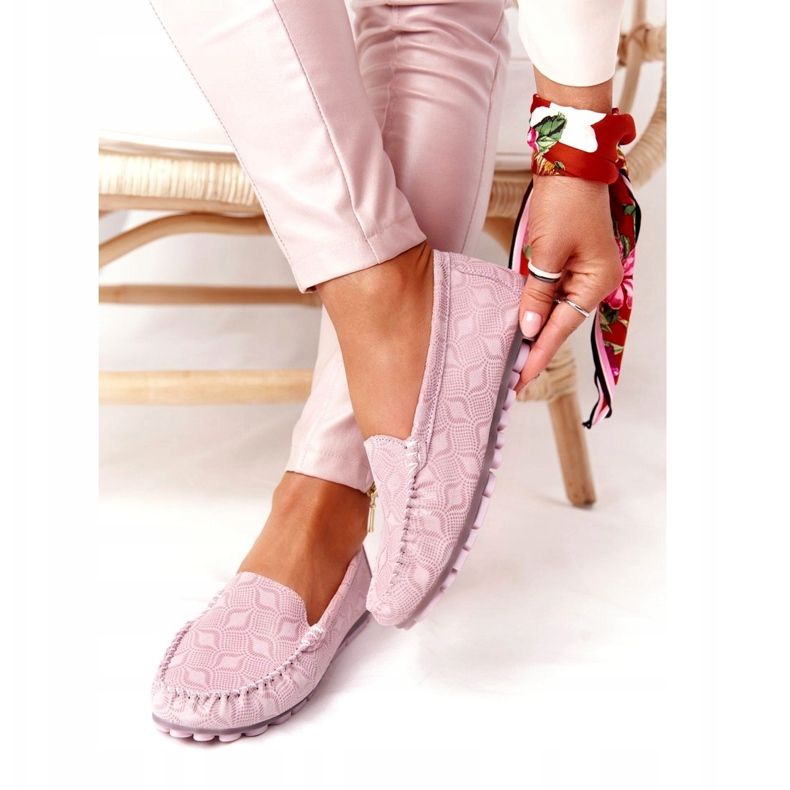 Rio Flore Ympäristöystävälliset Nahkaiset Loaferit Vaaleanpunainen 1