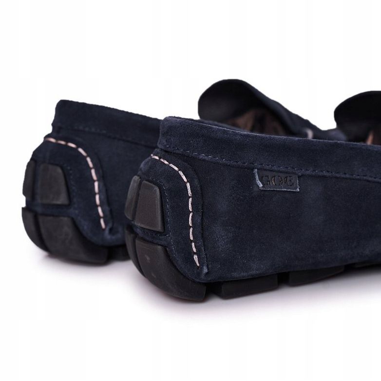Suede Casual Loaferit GOE HH1N4065 Navy Blue tummansininen 1