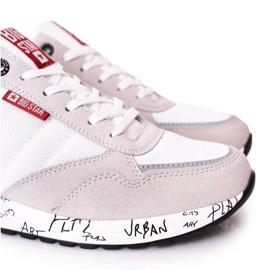 Miesten urheilukengät Memory Foam Big Star FF174208 Valkoinen-harmaa 1