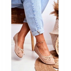 Naisten ballerinat Lu Boo Suede Beige 3