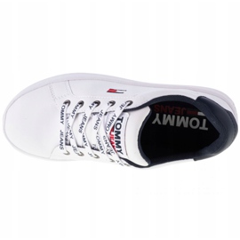 Tommy Hilfiger Iconic Leather Flatform -kengät, EN0EN01113-YBR valkoinen tummansininen 2