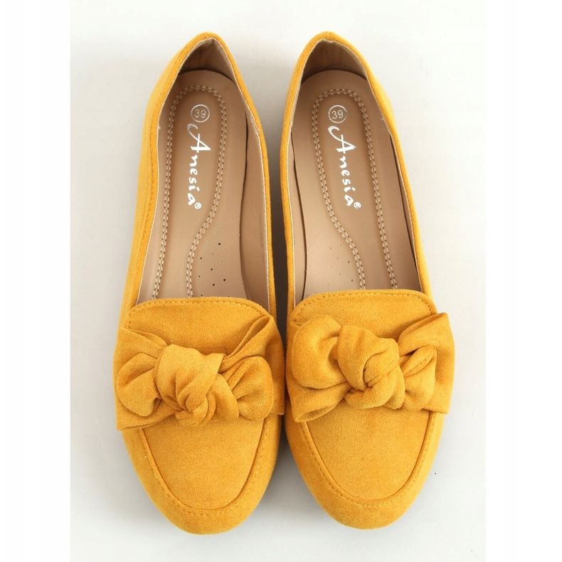 Loaferit, joissa rusetti 88-382 Keltainen 1