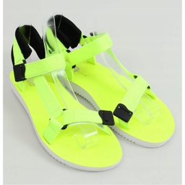 Keltainen Velcro-urheilusandaali N-67 Fluorescent Yellow 1