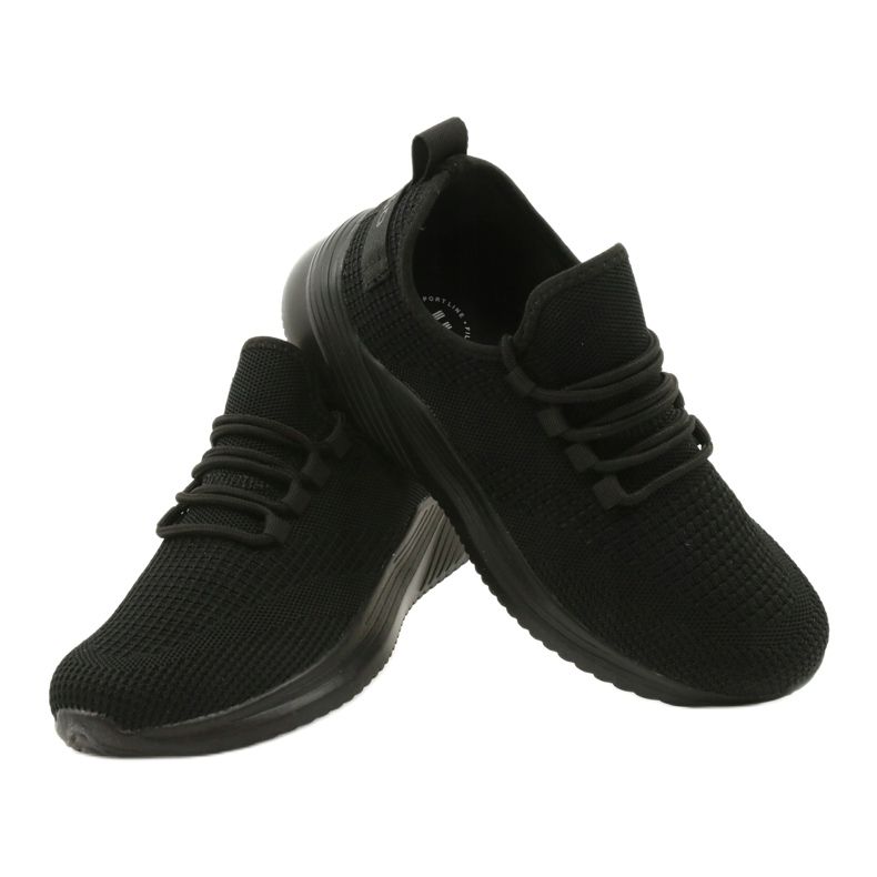 Naisten Slipony-urheilukengät Filippo DSP2299/21 mustat 3