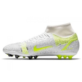 Nike Superfly 8 Academy Ag M CV0842-107 jalkapallokengät hopea, valkoinen hopea 2