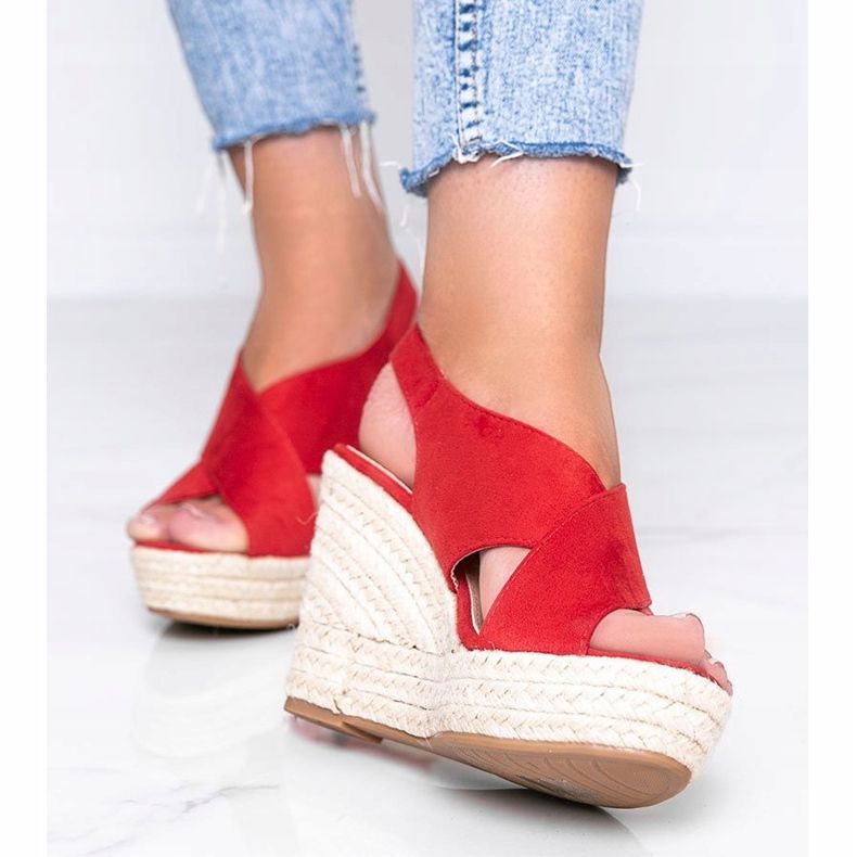 Punaiset espadrillit Summer Dream -kiilokannassa punainen 1