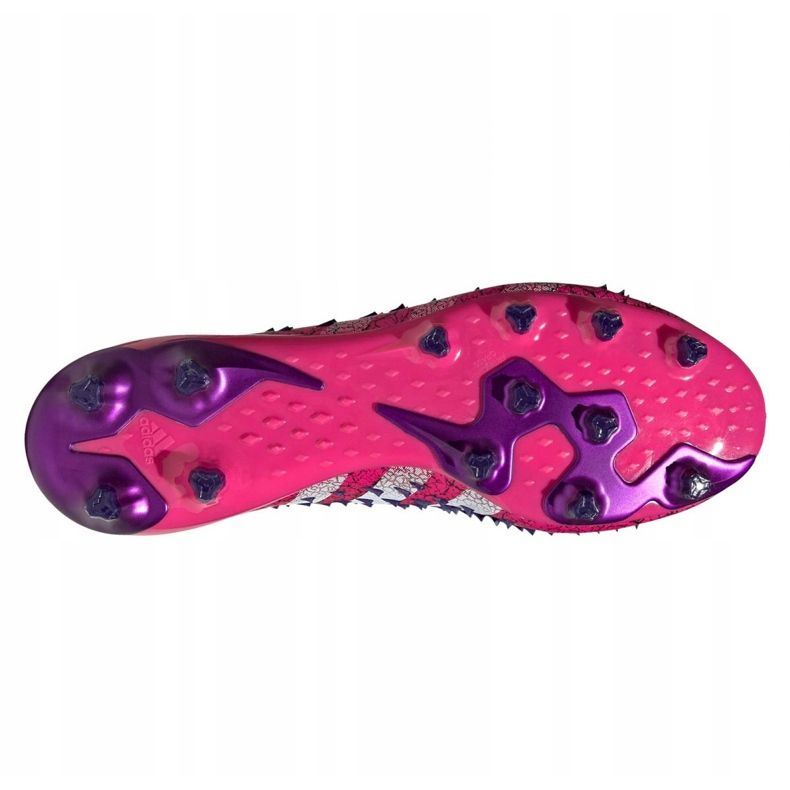 Adidas Predator Freak.1 Ag M FW7242 jalkapallokengät grafiitti, musta, violetti musta 2
