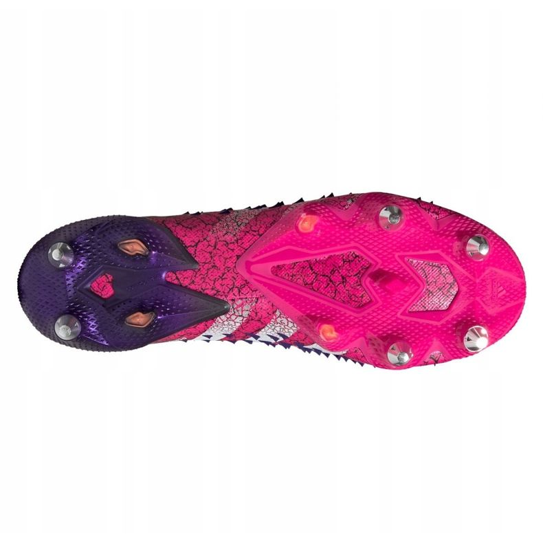Adidas Predator Freak.1 Low Sg M FW7246 jalkapallokengät grafiitti, musta, violetti musta 2