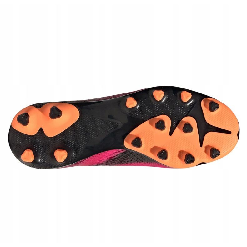 Adidas X Ghosted.3 Mg Jr FY1093 jalkapallokengät grafiitti, vaaleanpunainen vaaleanpunainen 2