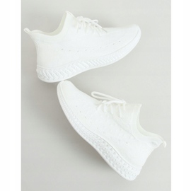 Valkoinen 7819 Valkoiset sukat urheilukengät 1