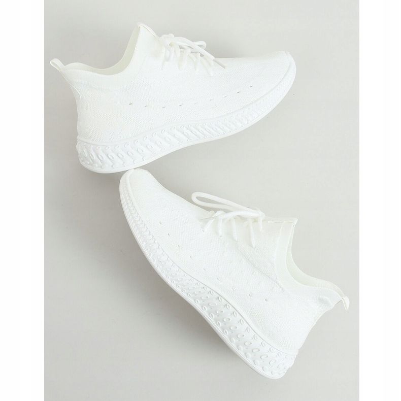 Valkoinen 7819 Valkoiset sukat urheilukengät 1