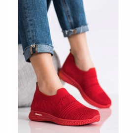 MCKEYLOR Red Slip-On lenkkarit punainen 1