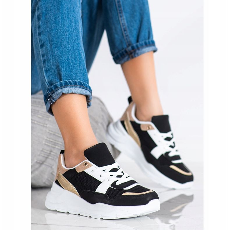 SHELOVET Tyylikkäät verkkokankaat musta 2