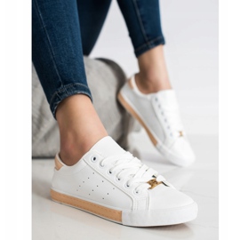 SHELOVET Matalavartiset tennarit Eco-nahkaa valkoinen 1